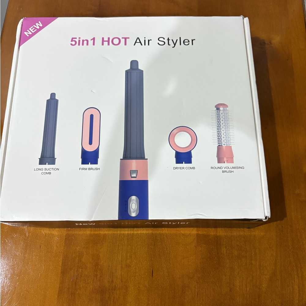 5-in-1 Hot Air Styler in Pink and Blue